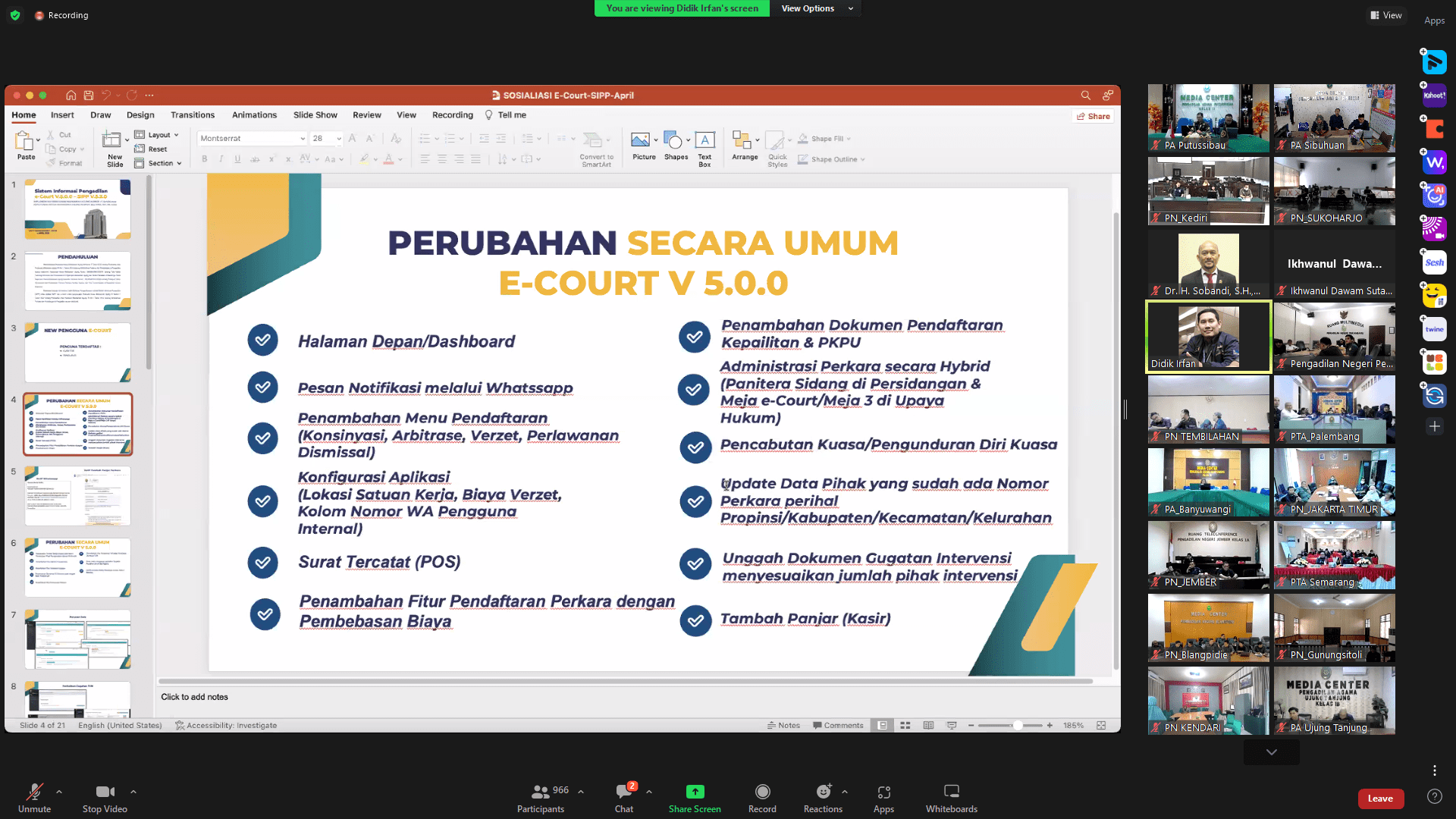 1. Sosialisasi SIPP dan e Court min