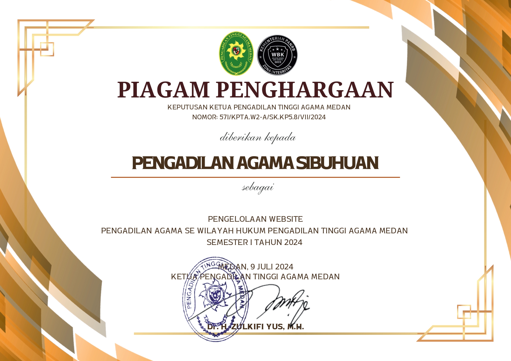 Piagam Satker Semester I 2024 Kesekretariatan 28 page 0001