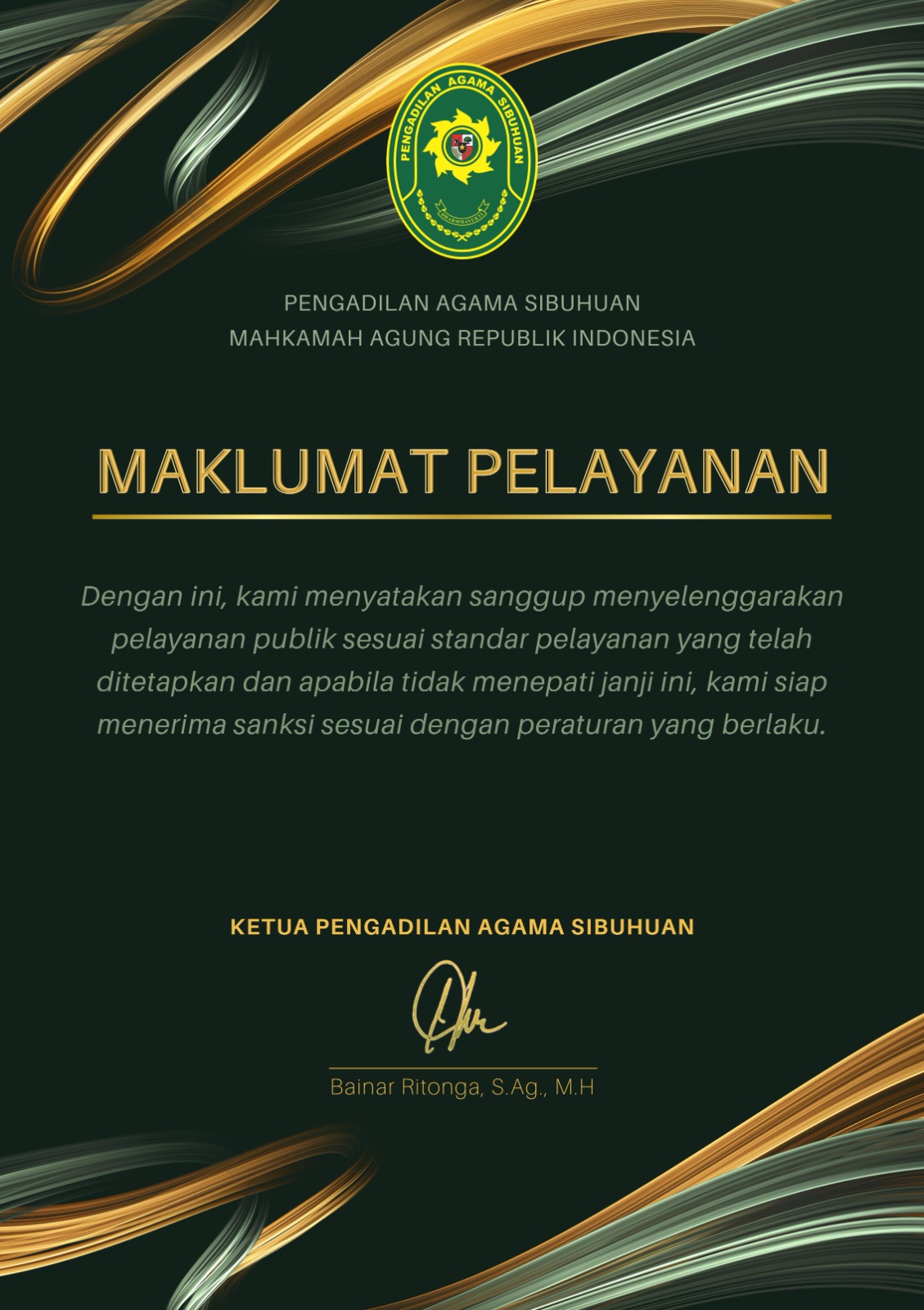 Maklumat Pelayanan 2024