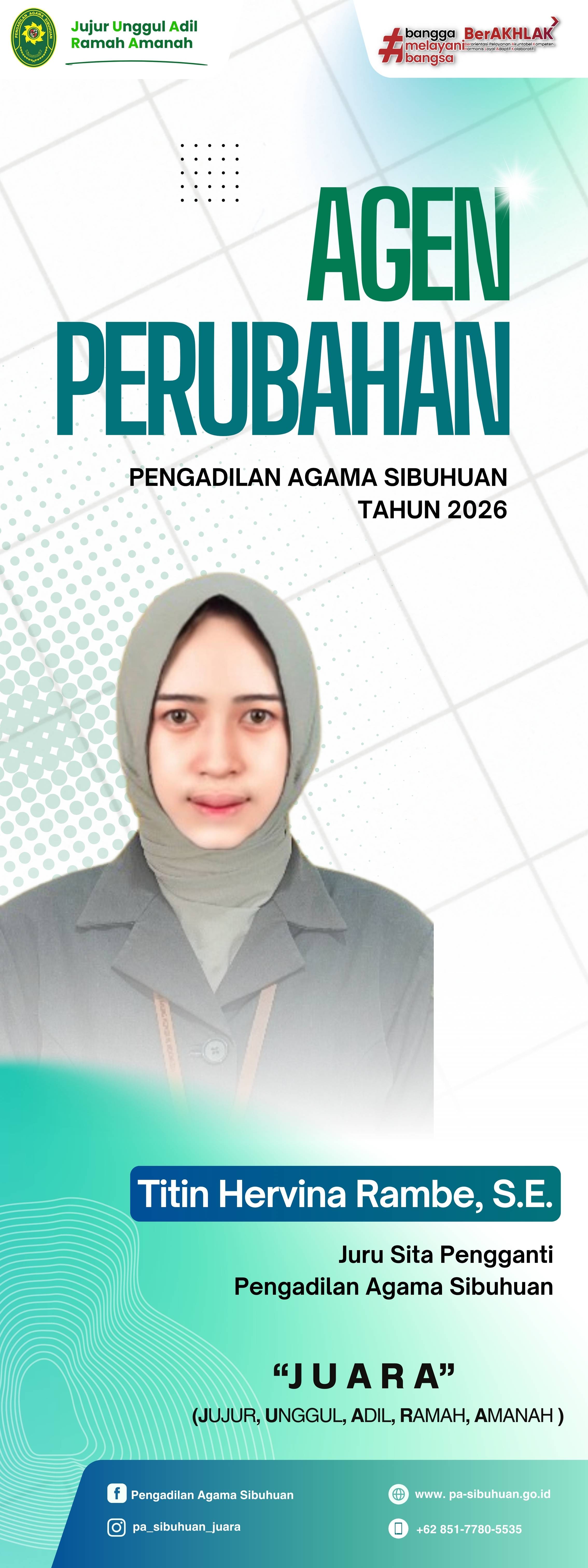 Agen Perubahan 2026 Maret